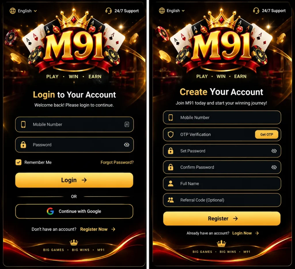 M91 Game LOGIN