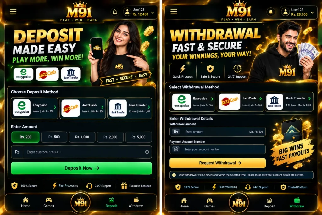 M91 Game DEPOSIT