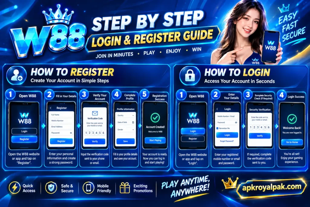 W88 Game LOGIN and REGISTER