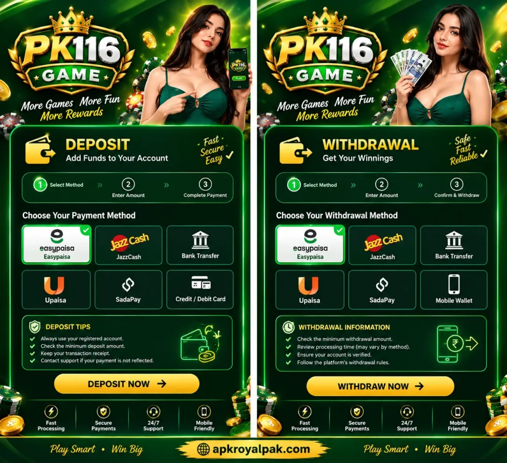 PK116 Game DEPOSIT