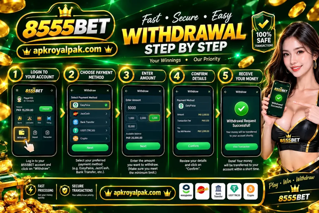 8555BET Game WITHDRAWAL