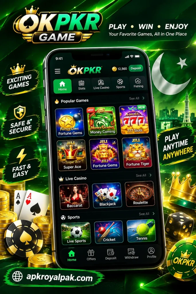 OK PKR Game Home Image