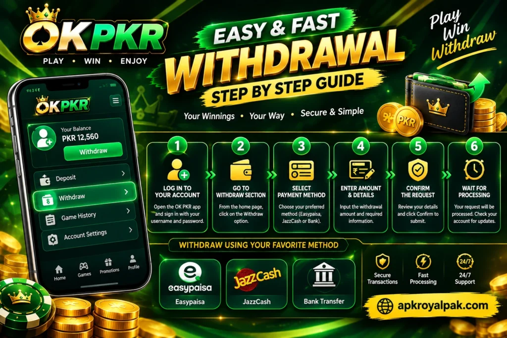 OK PKR Game Withdraw image