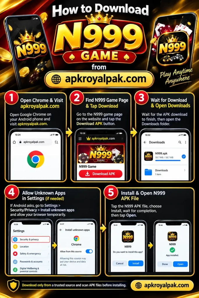 how to install N999 APK on Android