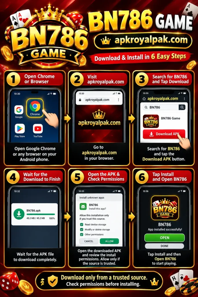 how to install Bn786 APK on Android