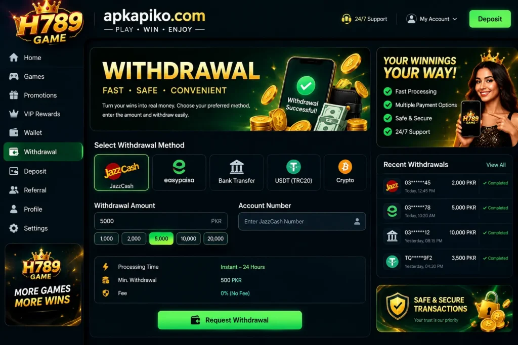 H789 Game deposit