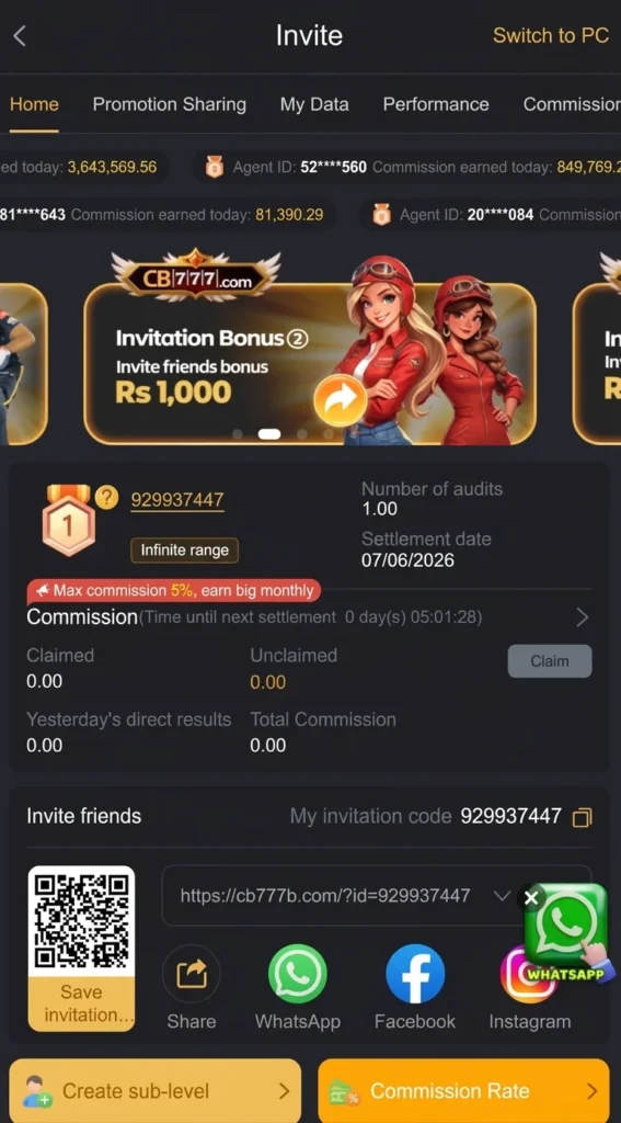 777CB game referral image
