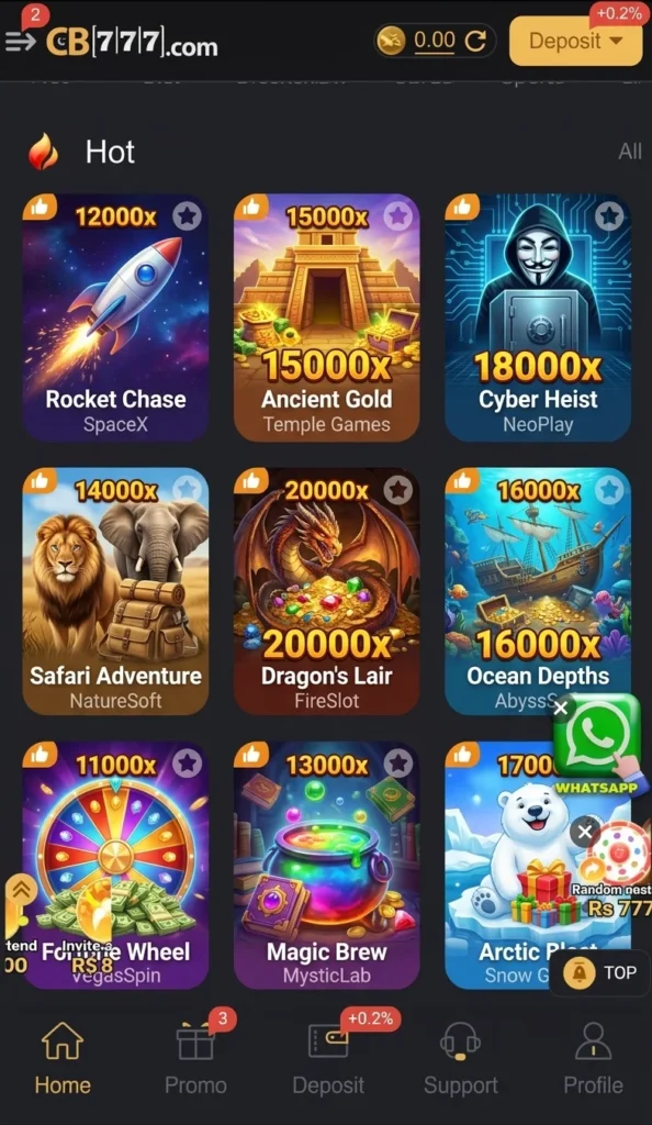 777CB game home image
