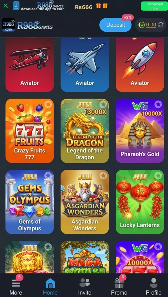 R988 Game Home Image