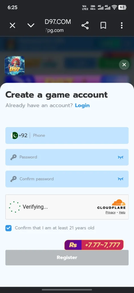 D97 Game Register