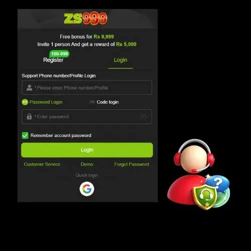 ZS999 Game register login image
